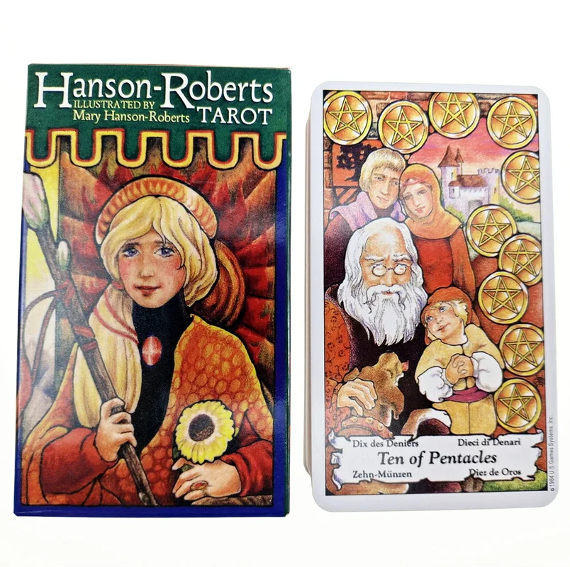 Hanson Roberts Tarot English Tarot Cards Deck Oracle Card Deck Board Game for Personal Use Divination Fate
Hanson Roberts Tarot English Tarot Cards Deck Oracle Card Deck Board Game for Personal Use Divination Fate