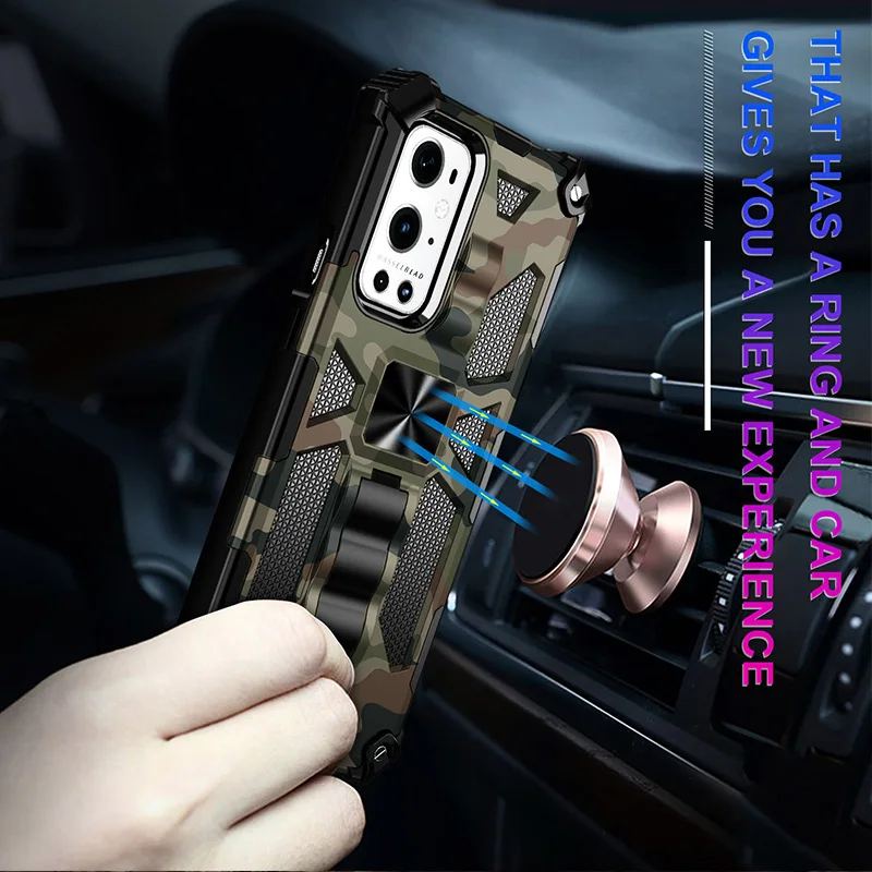 Камуфляжный магнитный автомобильный держатель противоударный чехол-накладка