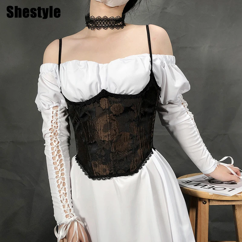 Shestyle 2022 весенние корсеты для женщин винтажные королевские принцессы сердечко в форме кости на тонких бретельках с цветами коричневые женск...
Shestyle 2022 весенние корсеты для женщин винтажные королевские принцессы сердечко в форме кости на тонких бретельках с цветами коричневые женск...