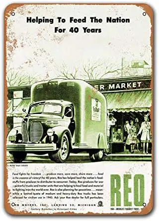 Sisoso Coffee Club Bar Poster Pub 1945 REO Trucks Tin Signs Cars Metal Man Cave Sgins Dorm Wall Decor Restaurant 8x12 inches
Sisoso Coffee Club Bar Poster Pub 1945 REO Trucks Tin Signs Cars Metal Man Cave Sgins Dorm Wall Decor Restaurant 8x12 inches