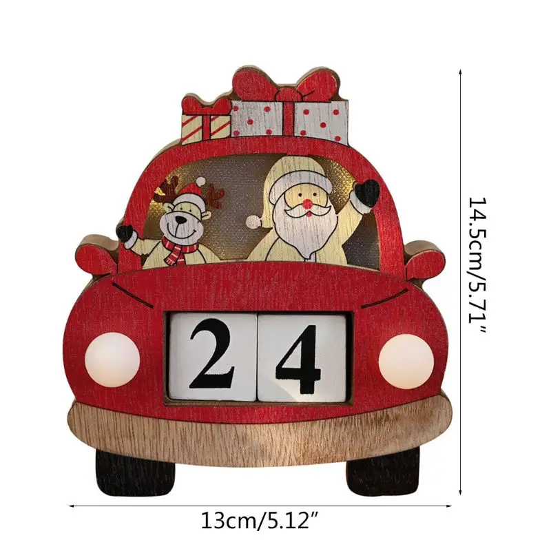 Calendars Christmas Decorations with Light Lamp Wooden Ornament Creative Props
Calendars Christmas Decorations with Light Lamp Wooden Ornament Creative Props