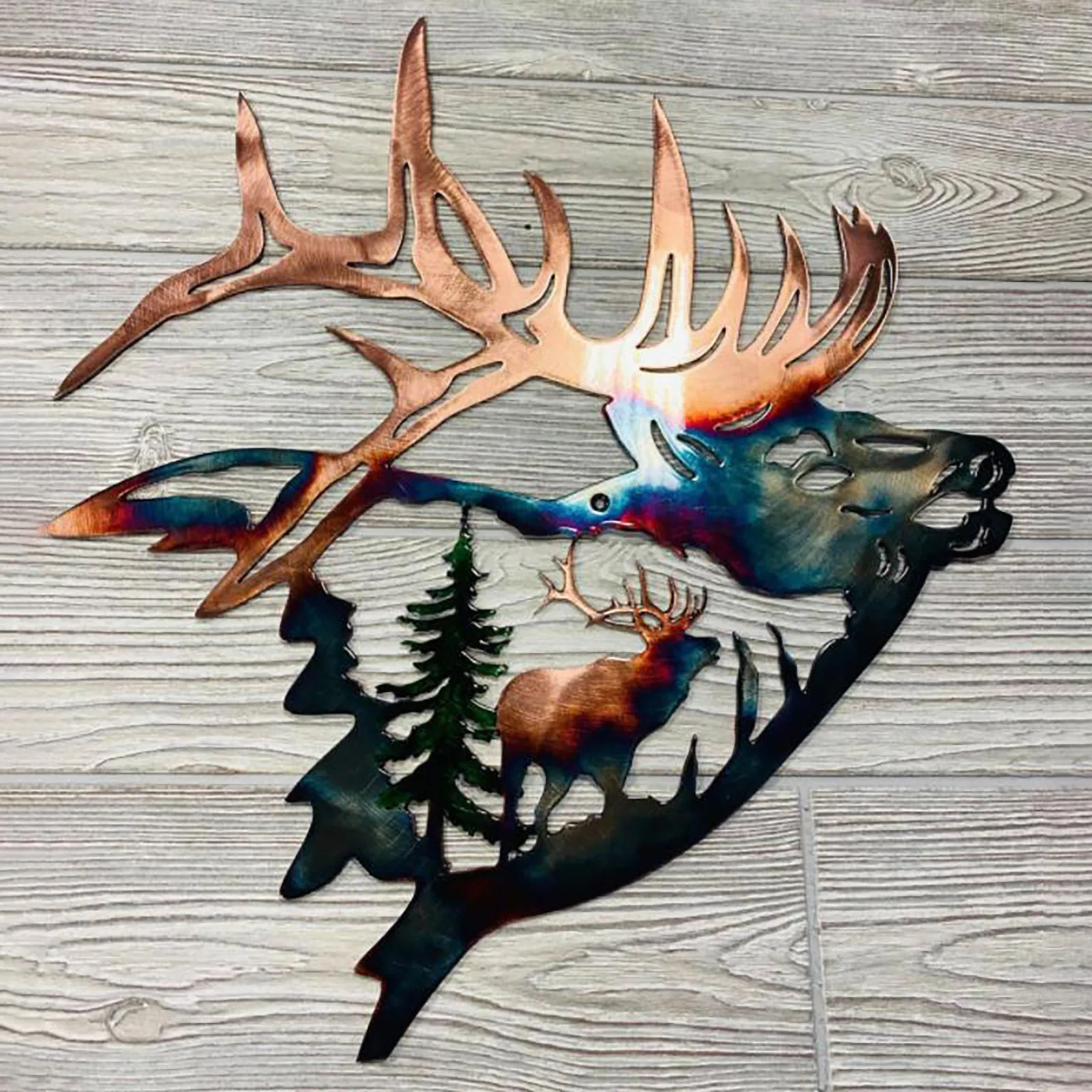 1Pcs Metal Wall Art Decor Elk in The Forest Tree Sculpture Hanging for Living Room Bedroom Bathroom Indoor Outdoor Garden
1Pcs Metal Wall Art Decor Elk in The Forest Tree Sculpture Hanging for Living Room Bedroom Bathroom Indoor Outdoor Garden