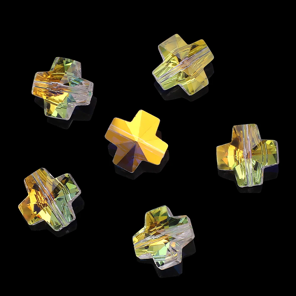 14MM Shining Cross Shape Glass Beads 20Pcs Crystal Pendant Beads For Necklace Bracelet Xmas Ornament Gift DIY Jewelry Needlework
14MM Shining Cross Shape Glass Beads 20Pcs Crystal Pendant Beads For Necklace Bracelet Xmas Ornament Gift DIY Jewelry Needlework