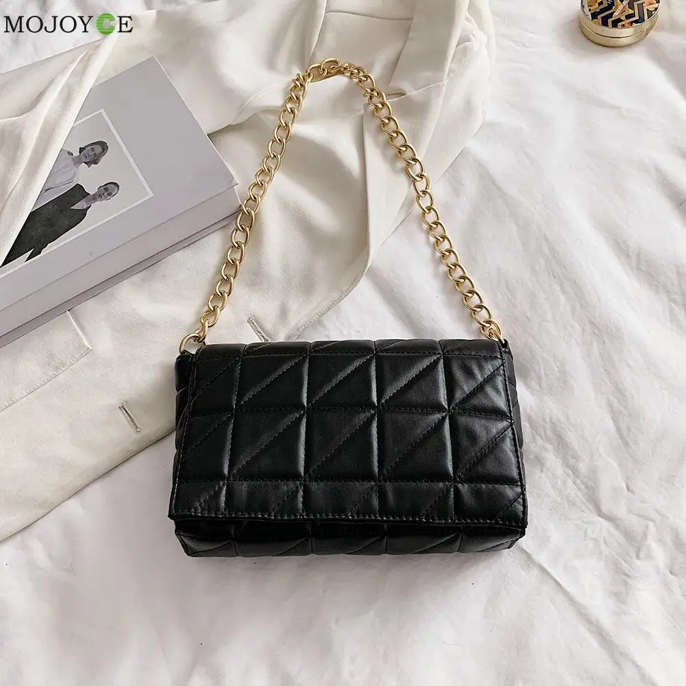 Women Chain Shoulder Underarm Bag Lattice Pattern PU Retro Solid Color Handbags 2021 Female Shoulder Messenger Handbag
Women Chain Shoulder Underarm Bag Lattice Pattern PU Retro Solid Color Handbags 2021 Female Shoulder Messenger Handbag