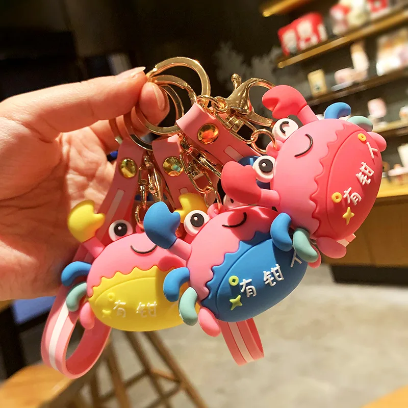 Cute Meaning Cartoon Crab Silicone Wristlet Keychain Pendant Doll Car Purses Key Chains Accessories Llaveros Para Mujer YS120
Cute Meaning Cartoon Crab Silicone Wristlet Keychain Pendant Doll Car Purses Key Chains Accessories Llaveros Para Mujer YS120