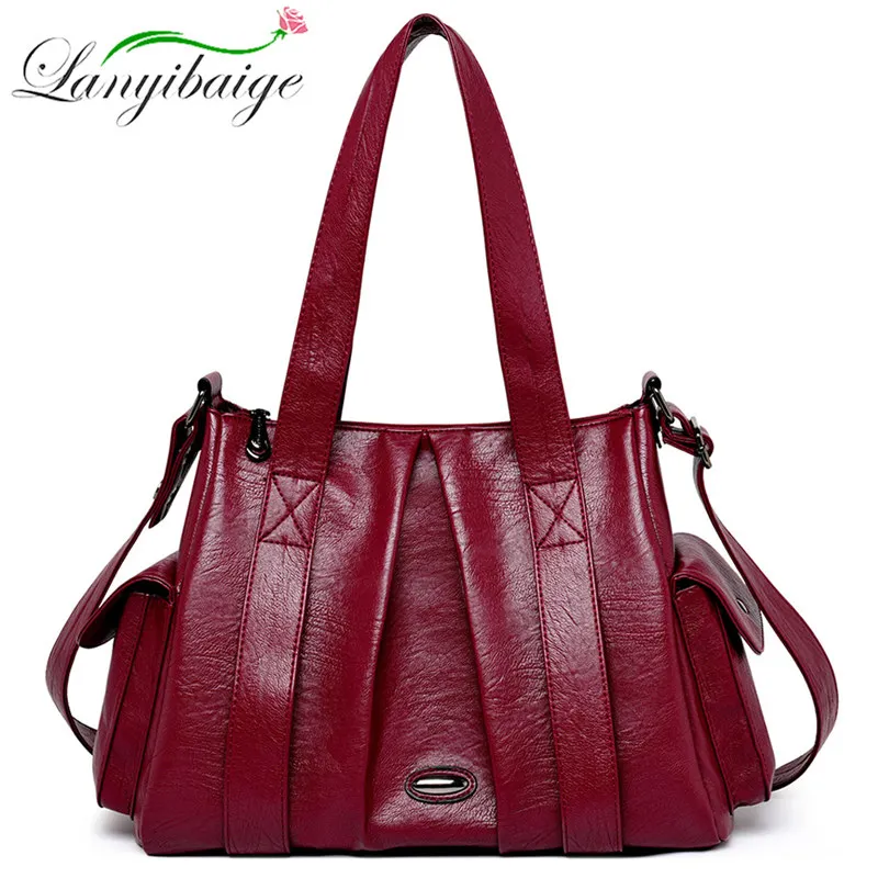 Fashion Wrinkle Handbags women Shoulder Bags Crossbody bag for women High capacity PU leather bag Sac A Main Large capacity tote
Fashion Wrinkle Handbags women Shoulder Bags Crossbody bag for women High capacity PU leather bag Sac A Main Large capacity tote