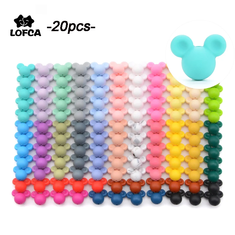 LOFCA 20pcs Silicone Beads Mouse Silicone Baby Teether Teething Cartoon Chew Oral Dental Pacifier Clip Necklace Newborn Toy
LOFCA 20pcs Silicone Beads Mouse Silicone Baby Teether Teething Cartoon Chew Oral Dental Pacifier Clip Necklace Newborn Toy