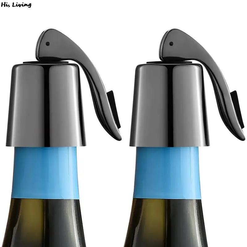 Portable Wine Bottle Stopper Stainless Steel Reusable Leakproof Silicone Beverage Bottle Sealer Wine Fresh Saver Kirchen Tools
Portable Wine Bottle Stopper Stainless Steel Reusable Leakproof Silicone Beverage Bottle Sealer Wine Fresh Saver Kirchen Tools
