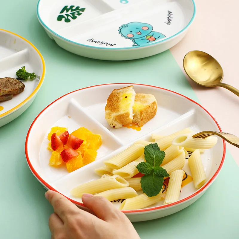 Children's Tableware Cartoon Ceramic Grid Plate for One Person Breakfast Plate Divider Plate Ceramic Dish Serving Platter
Children's Tableware Cartoon Ceramic Grid Plate for One Person Breakfast Plate Divider Plate Ceramic Dish Serving Platter