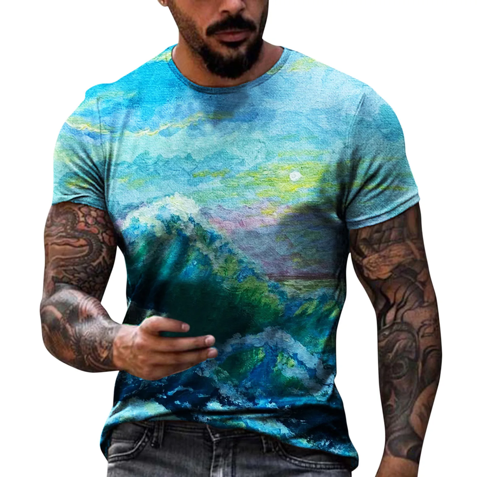 Summer Men Graphic T Shirts Short Sleeve Casual Crew Neck Top Shirt 3d Printed T-shirts Clothes
Summer Men Graphic T Shirts Short Sleeve Casual Crew Neck Top Shirt 3d Printed T-shirts Clothes