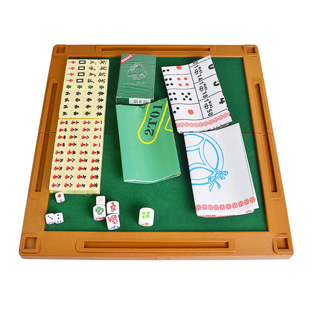 6-in-1 Mini Chinese Traditional Mahjong Game Traveling Set with Folding Table Board SP99 
6-in-1 Mini Chinese Traditional Mahjong Game Traveling Set with Folding Table Board SP99