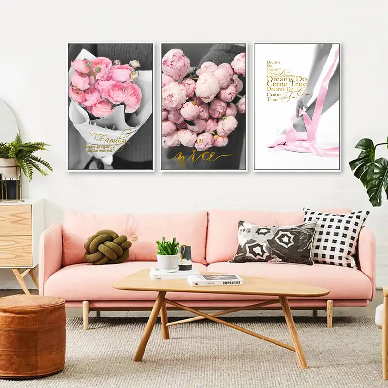 Wall Art Canvas Print Painting Pink Flower Peony Fashion Poster Ballet Girl Nordic Living Room Bedroom Decorative Pictures
Wall Art Canvas Print Painting Pink Flower Peony Fashion Poster Ballet Girl Nordic Living Room Bedroom Decorative Pictures