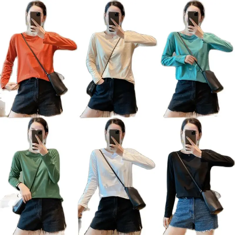 T-shirt Tops Shirt In 2021 the spring and autumn new women's long sleeve T-shirt female loose white cotton autumn and winter
T-shirt Tops Shirt In 2021 the spring and autumn new women's long sleeve T-shirt female loose white cotton autumn and winter