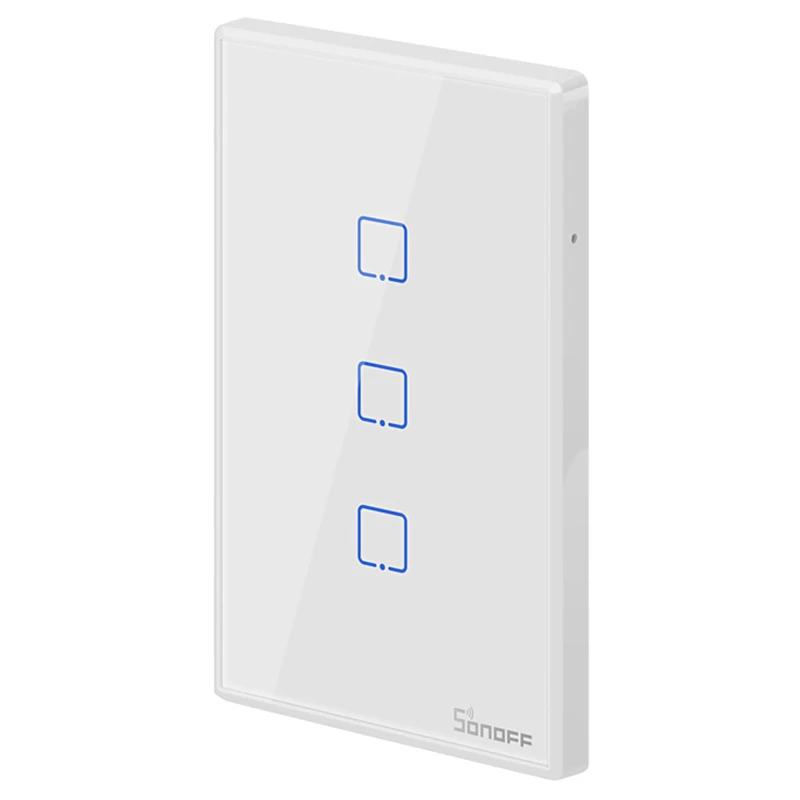Интеллектуальный выключатель света SONOFF T0US TX Wi-Fi Смарт настенный таймер