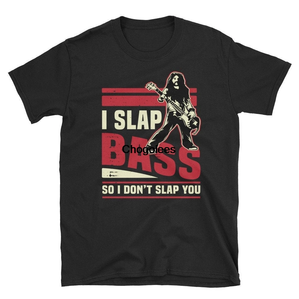 Забавная футболка Slap the Bass бас-гитарист бас-гитара проигрыватель крутая музыкант