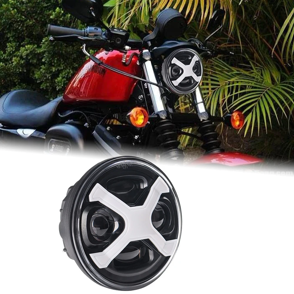 5.75 Inch Led Headlight with White Angel Eyes 40W For -Harley2004-2017 Sportster XL 883
5.75 Inch Led Headlight with White Angel Eyes 40W For -Harley2004-2017 Sportster XL 883