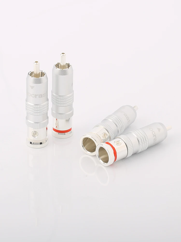 Audiocrast R001 Silver Plated Audio Grade RCA Connector Plug Pure Silver Plated RCA Terminal Audio RCA Cable
Audiocrast R001 Silver Plated Audio Grade RCA Connector Plug Pure Silver Plated RCA Terminal Audio RCA Cable