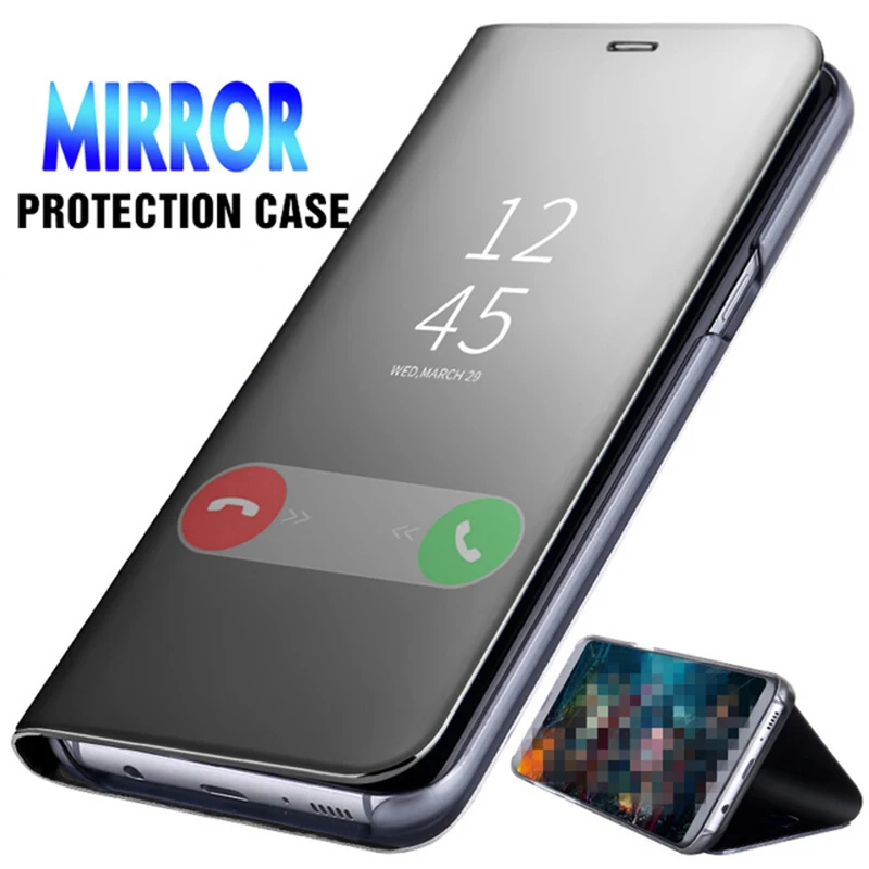 360 Full Protection Cover for iPhone 11 Pro Max 7 8 Plus X XS XR 6 6s SE Mirror Flip Phone Case Fundas For 5 | Мобильные телефоны и