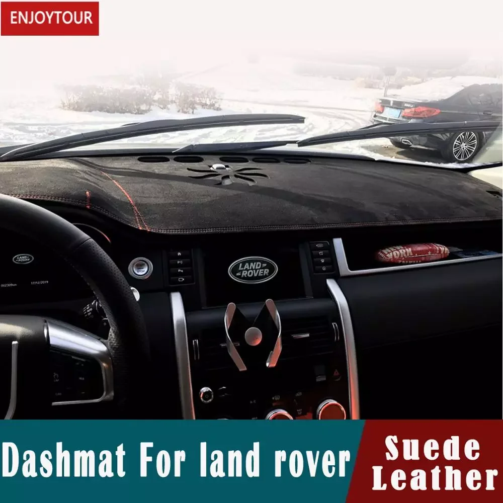 

For Land Rover Discovery3 LR4 Evoque Range Rover Sport Velar Freelander 2 Suede Leather Dashmat Dashboard Covers Pad Dash Mat