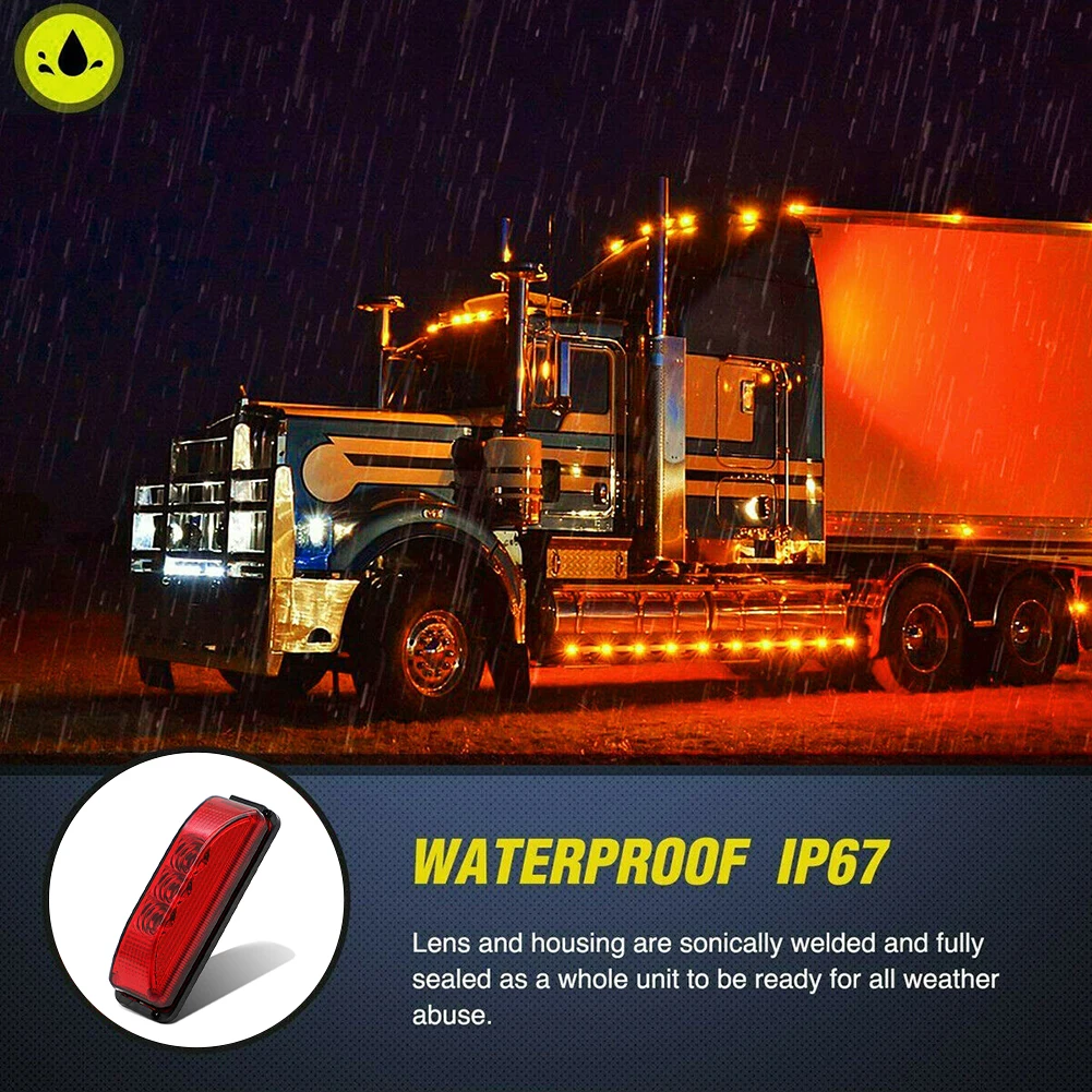 SALE 4PCS 3LED 12V Side Marker Lights Car Trunk Tail Signal Indicator Lamp High Brightness Waterproof Beacon Light for Trailer
SALE 4PCS 3LED 12V Side Marker Lights Car Trunk Tail Signal Indicator Lamp High Brightness Waterproof Beacon Light for Trailer