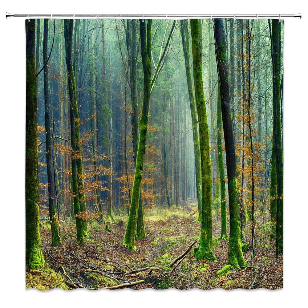 Forest Trees scenery Bath Curtains, Waterproof Shower Curtain Polyester Fabric Bathroom Autumn Leaves Shower Curtain With Hooks
Forest Trees scenery Bath Curtains, Waterproof Shower Curtain Polyester Fabric Bathroom Autumn Leaves Shower Curtain With Hooks