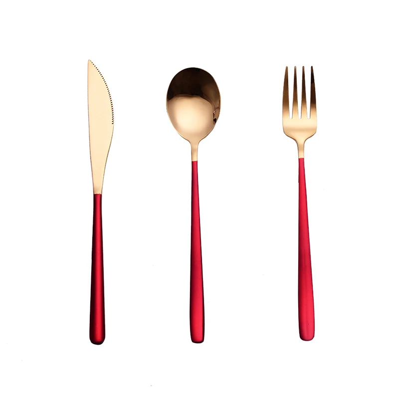 304 stainless steel knife, fork and spoon setCreative restaurant hotel dessert setCustomizable three-piece set
304 stainless steel knife, fork and spoon setCreative restaurant hotel dessert setCustomizable three-piece set