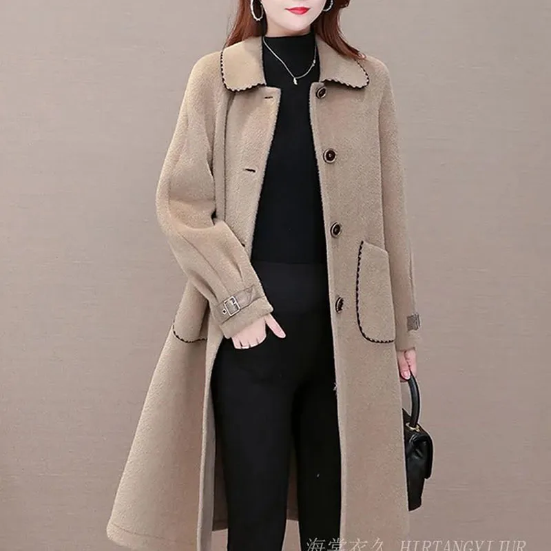 Women Clothes High-End Imitation Mink Velvet Fur Coat Winter Fashion Long Sleeve Warm Mid-Length Outwear Kurtka Zimowa Damska
Women Clothes High-End Imitation Mink Velvet Fur Coat Winter Fashion Long Sleeve Warm Mid-Length Outwear Kurtka Zimowa Damska