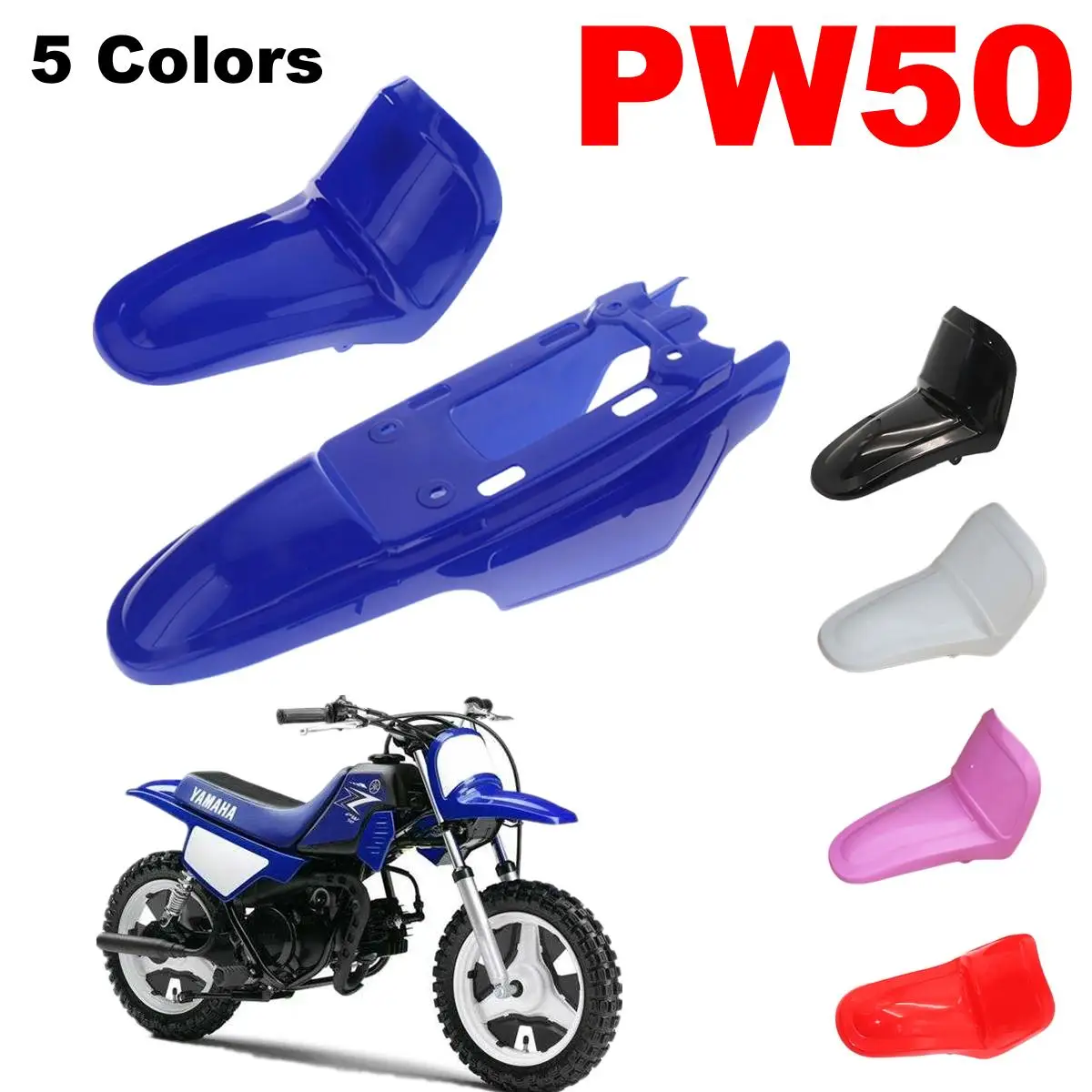 Переднее и заднее крыло мотоцикла, Пластиковый обтекатель для Yamaha PW50 PY50 PW 50 PEE, аксессуары для мотоциклов
Переднее и заднее крыло мотоцикла, Пластиковый обтекатель для Yamaha PW50 PY50 PW 50 PEE, аксессуары для мотоциклов