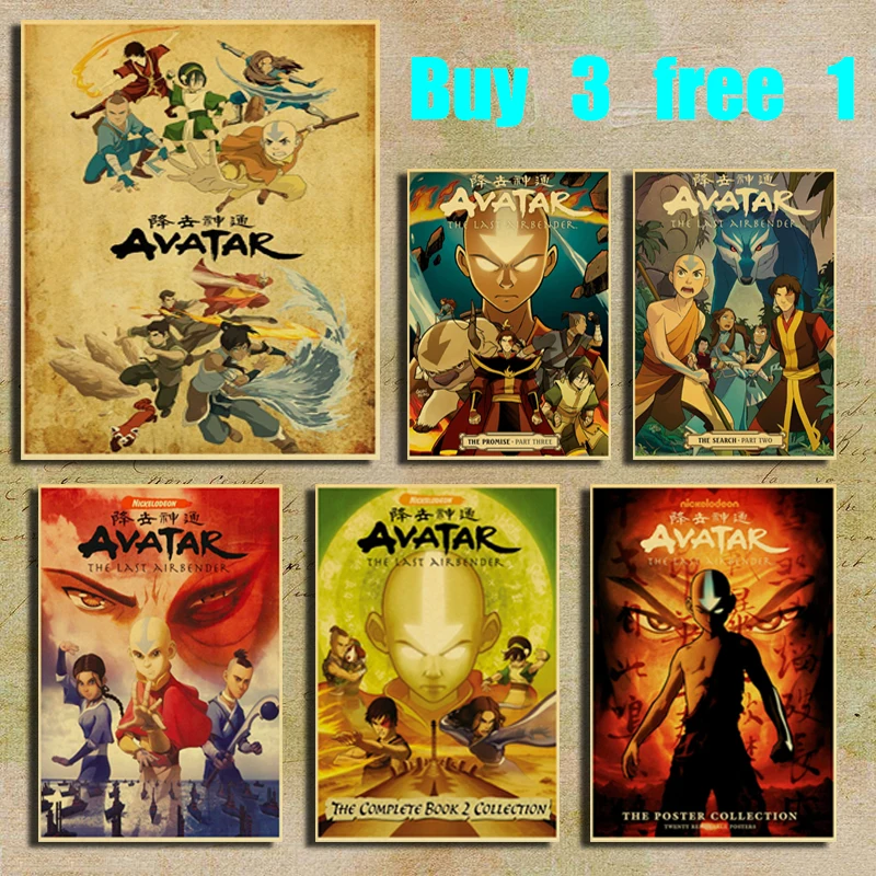 The Last Air of Avatar: AON Battle Animation Retro Kraft Paper Poster Bar Office Home Art Wall Sticker Decoration
The Last Air of Avatar: AON Battle Animation Retro Kraft Paper Poster Bar Office Home Art Wall Sticker Decoration