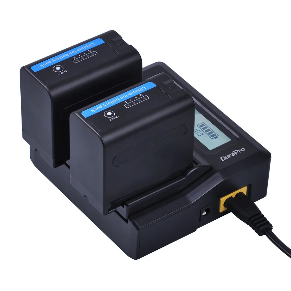 2Pcs 7200mAh NP-F970 NP-F960 Power Indicator Li-ion Batterie +Ultra Fast LCD Dual Charger for Sony NP F970 F960 F550 F570 QM91D
2Pcs 7200mAh NP-F970 NP-F960 Power Indicator Li-ion Batterie +Ultra Fast LCD Dual Charger for Sony NP F970 F960 F550 F570 QM91D