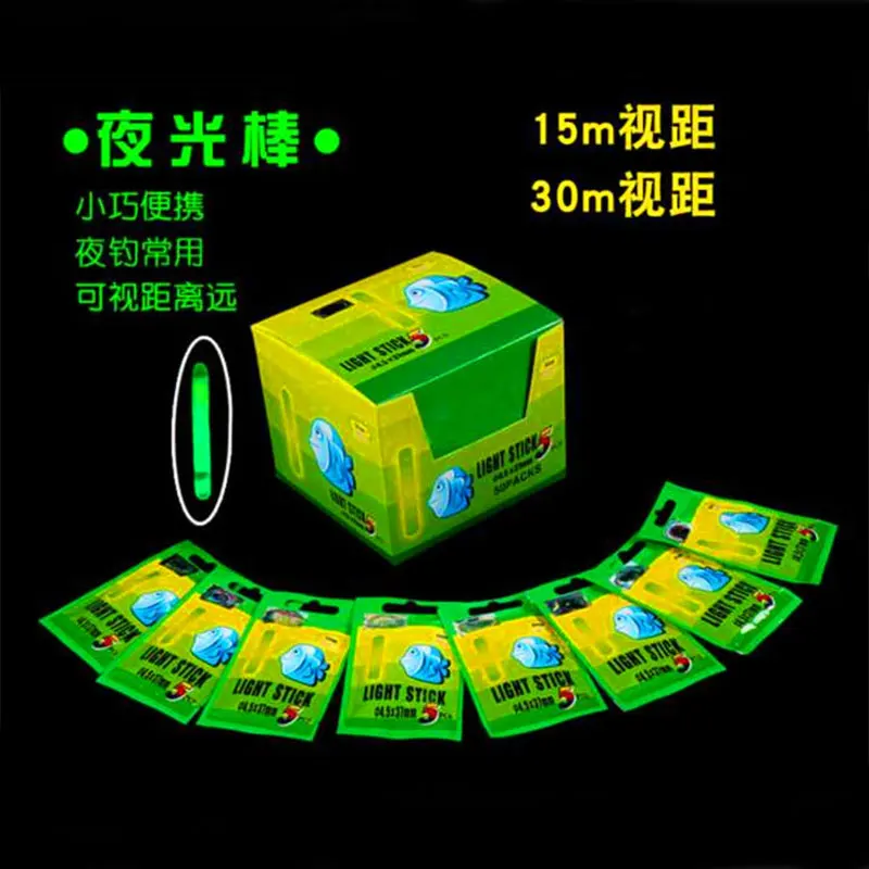Hot Sale 50/100/200/500PCS Night Fishing Float sticks Chemical Glow light Stick 4.5x37mm / 3.0x25mm Luminous Fishing Tackle
Hot Sale 50/100/200/500PCS Night Fishing Float sticks Chemical Glow light Stick 4.5x37mm / 3.0x25mm Luminous Fishing Tackle