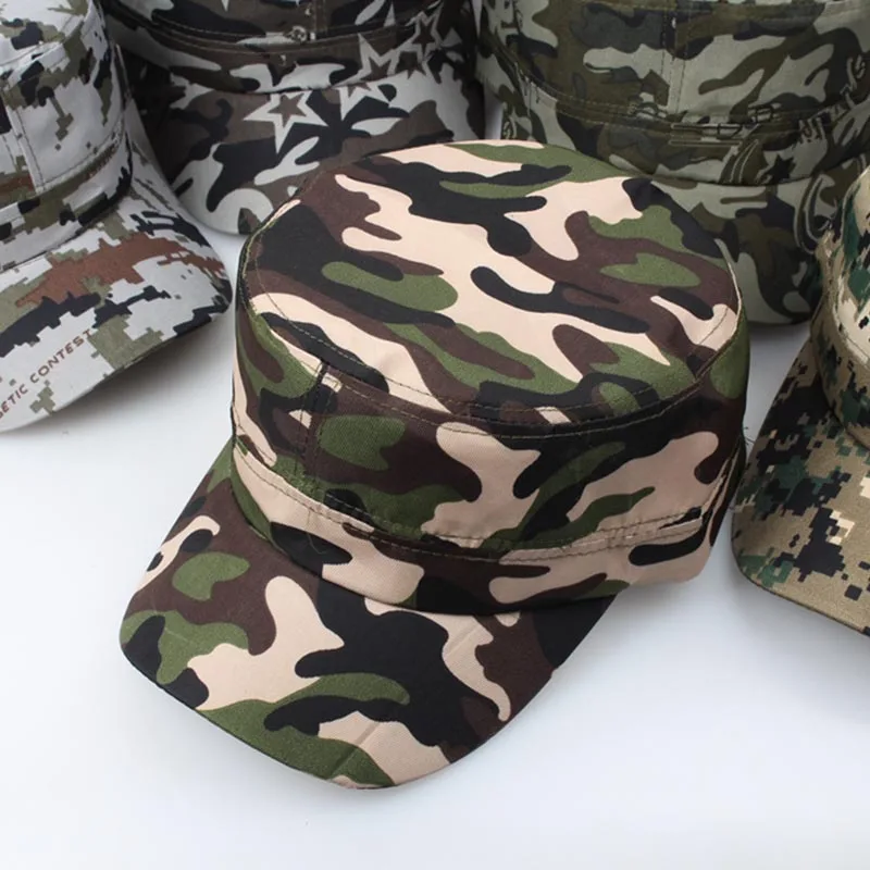 2019 камуфляжная бейсболка армейская Кепка тракер с плоским верхом Мужская кепка
