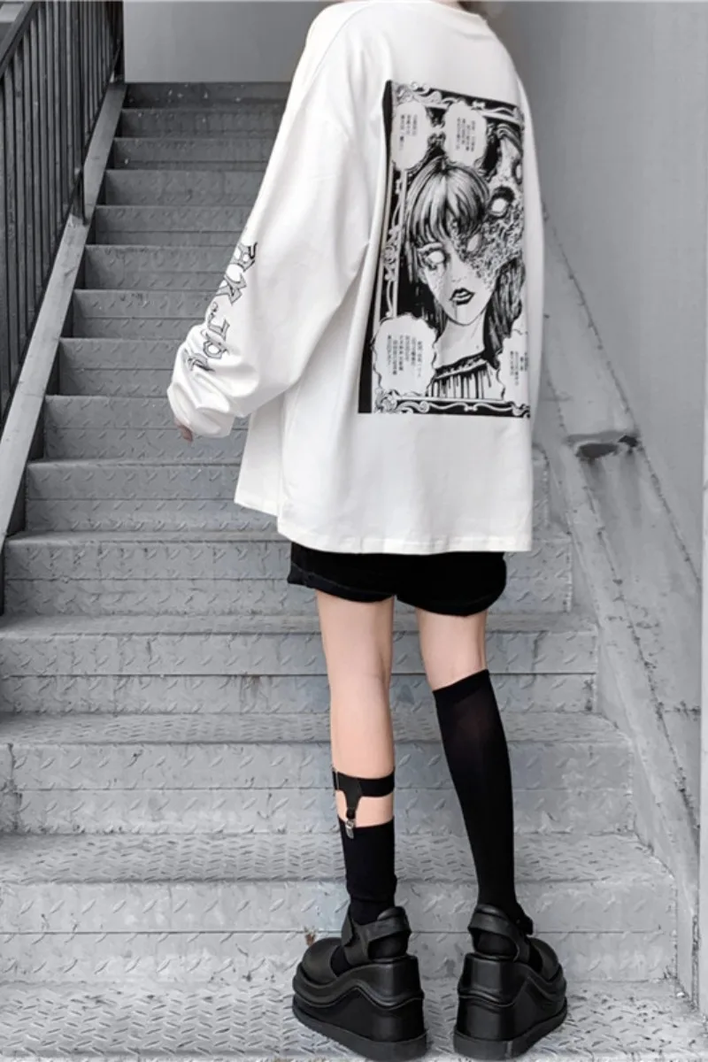 2020 Female Cartoon Long-pattern Tops Tees Full Sleeve Casual White Printing Clothes Women T-shirt
2020 Female Cartoon Long-pattern Tops Tees Full Sleeve Casual White Printing Clothes Women T-shirt