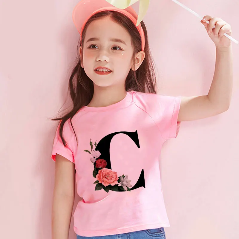 New 2020 Cute Girls Tops Cartoon Letter Name Printing T-shirt Boys Short Sleeve Kawaii Pink Summer Kid Clothes Leisure Fashion
New 2020 Cute Girls Tops Cartoon Letter Name Printing T-shirt Boys Short Sleeve Kawaii Pink Summer Kid Clothes Leisure Fashion