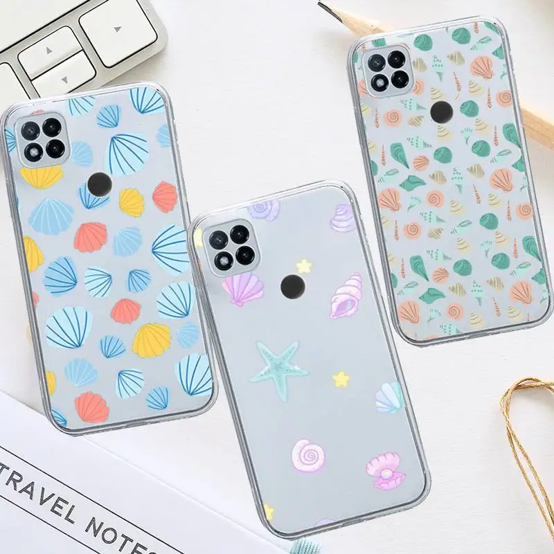 Summer beach Seashells pattern Phone Case Transparent for Xiaomi redmi note 8 9 10 11 t lite pro ultra mix 4 k40
Summer beach Seashells pattern Phone Case Transparent for Xiaomi redmi note 8 9 10 11 t lite pro ultra mix 4 k40