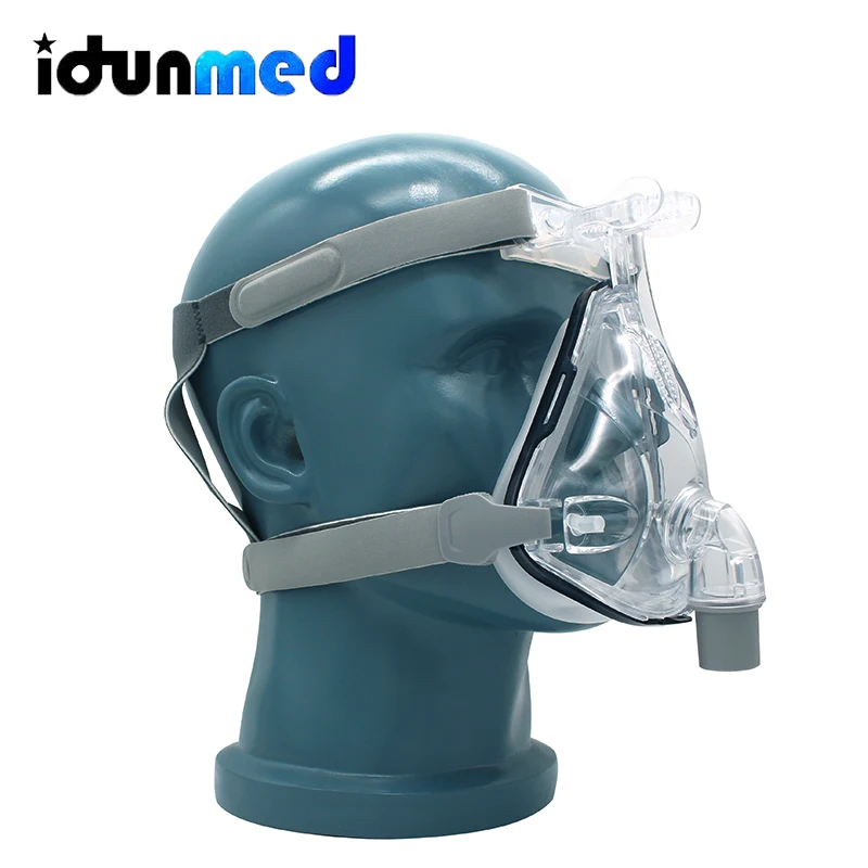 Полнолицевая маска Idunmed CPAP с регулируемыми зажимами для лба ухода за ртом носом