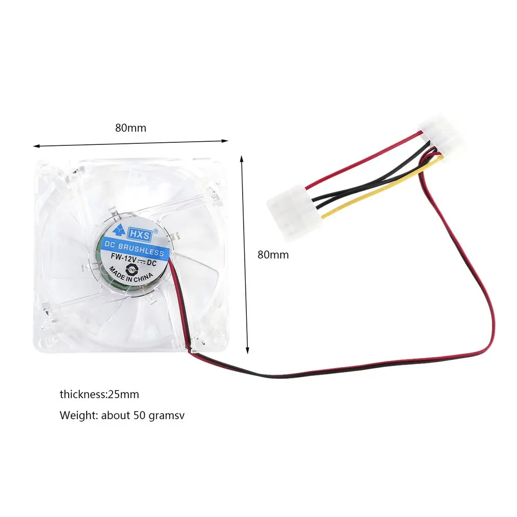 Computer Fan 4 LED 80mm 8025 8cm Silent PC Computer Case Cooler Cooling Fan Mod Blue and Colorful lightBest Selling In
Computer Fan 4 LED 80mm 8025 8cm Silent PC Computer Case Cooler Cooling Fan Mod Blue and Colorful lightBest Selling In