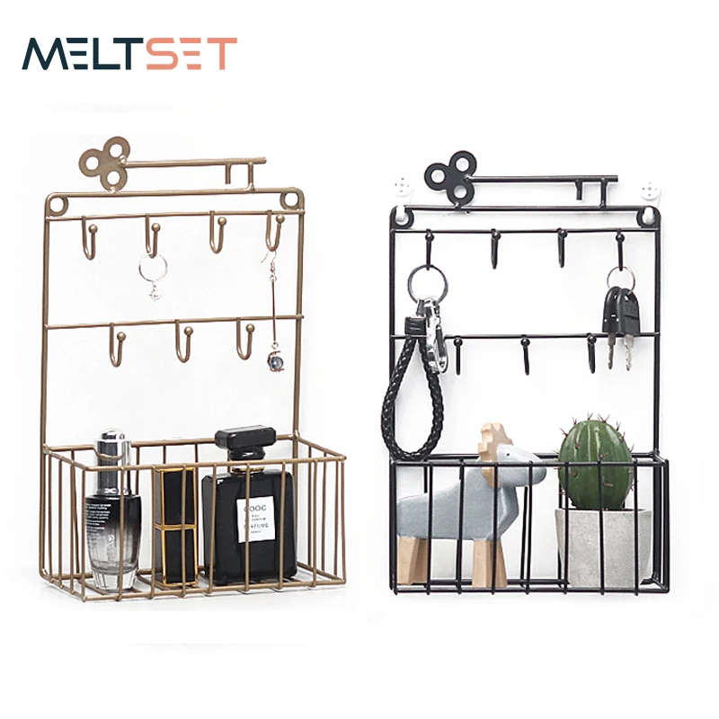Multifunctional Iron Wall Shelf Decorative Shelves Door Back Key Holder Wall Mounted Storage Rack for Bedroom Bathroom Kitchen
Multifunctional Iron Wall Shelf Decorative Shelves Door Back Key Holder Wall Mounted Storage Rack for Bedroom Bathroom Kitchen