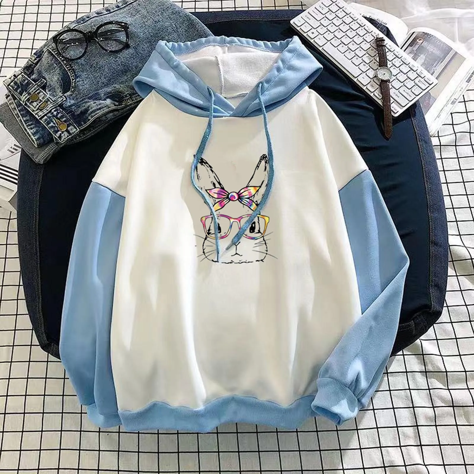 Autumn New Dream Sweet Women Hoodies Sweatshirts Casual Vintage Classical Rabbit Printing Hooded Female Amusement Park Wear
Autumn New Dream Sweet Women Hoodies Sweatshirts Casual Vintage Classical Rabbit Printing Hooded Female Amusement Park Wear