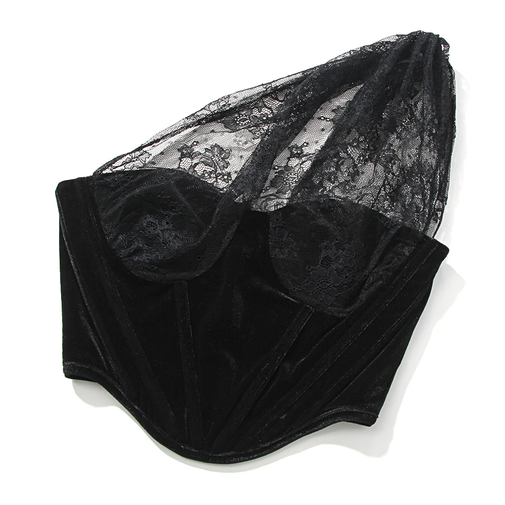 Lofrcy Summer Tops for Women 2021 Fashion Party Lace Mesh Sleeeveless Sexy Bustier Black Crop Top Clothes
Lofrcy Summer Tops for Women 2021 Fashion Party Lace Mesh Sleeeveless Sexy Bustier Black Crop Top Clothes