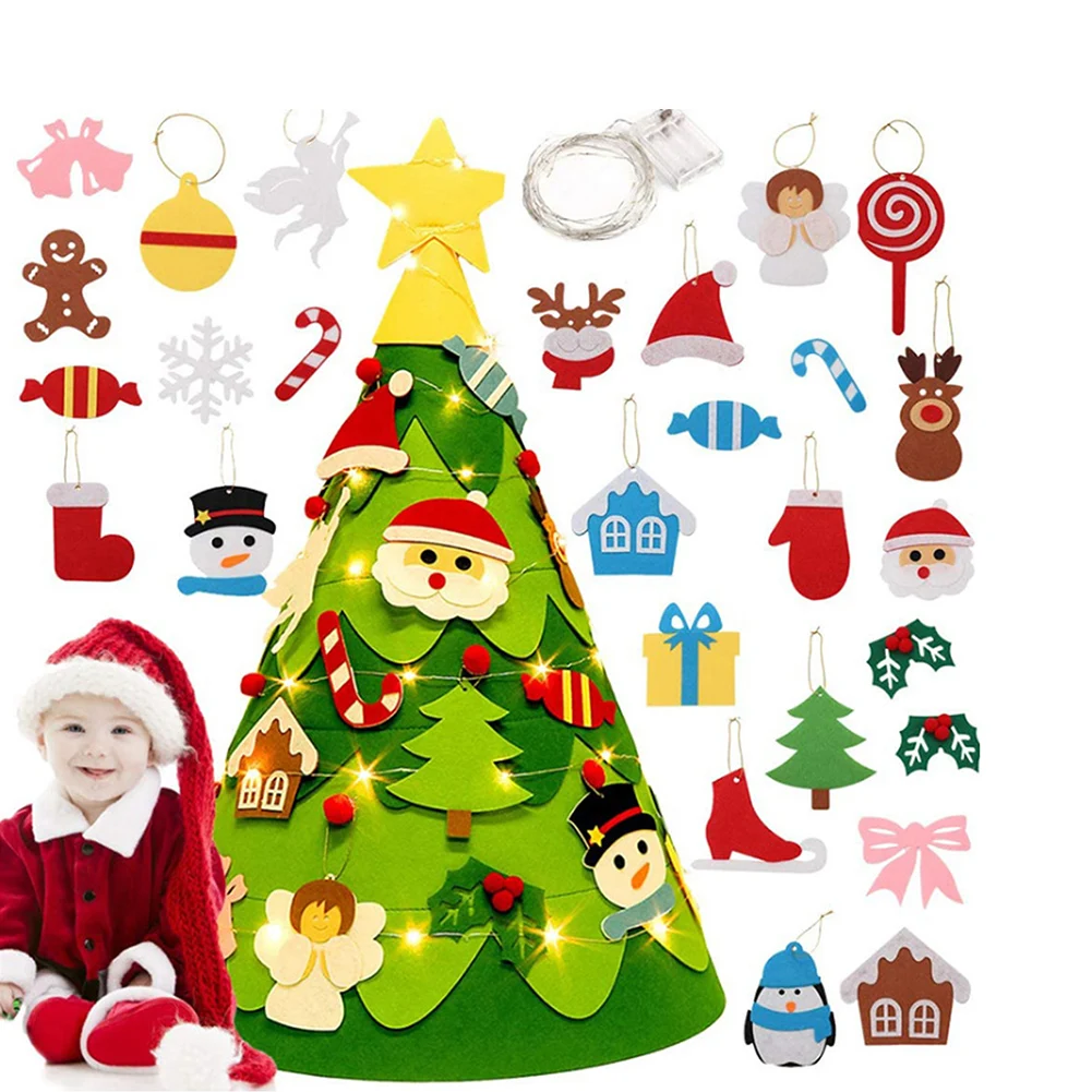 DIY Felt Christmas Tree Decorations Set Christmas Party Supplies For Nursery Children Gift Felt Christmas Tree DIY Soft Tree
DIY Felt Christmas Tree Decorations Set Christmas Party Supplies For Nursery Children Gift Felt Christmas Tree DIY Soft Tree