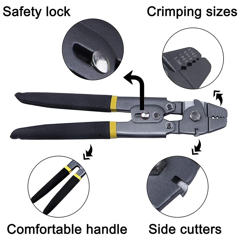 KASE Fishing Crimping Pliers Wire Rope Crimping Tool Carbon Steel Crimp Sleeves Fishing Crimping Tool
KASE Fishing Crimping Pliers Wire Rope Crimping Tool Carbon Steel Crimp Sleeves Fishing Crimping Tool
