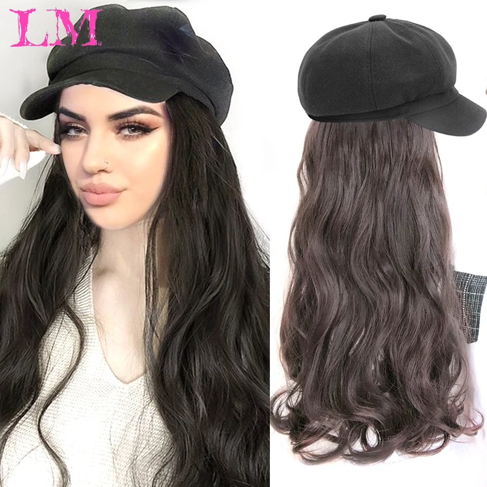 LiangMo Synthetic Long Wavy Curly Beret Hat Wig Hair Extensions Travel Cadet Hat Retro Octagonal Beret Cap Party Wig
LiangMo Synthetic Long Wavy Curly Beret Hat Wig Hair Extensions Travel Cadet Hat Retro Octagonal Beret Cap Party Wig