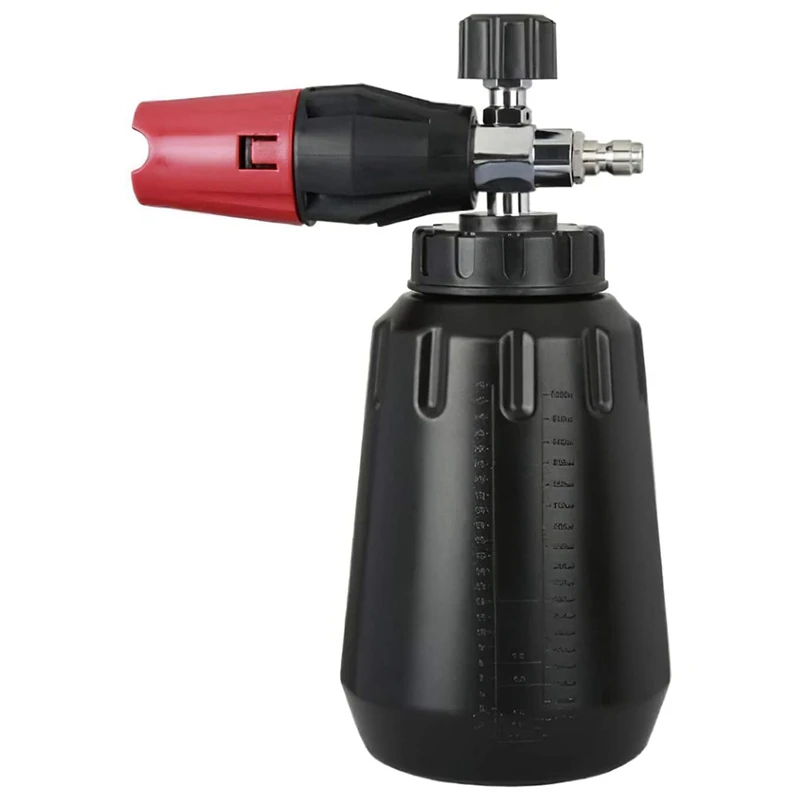 Snow Foam Cannon with 1L Bottle, Adjustable Snow Foam Lance, Heavy Duty Car Foam Blaster, 1/4Inch Quick Connector
Snow Foam Cannon with 1L Bottle, Adjustable Snow Foam Lance, Heavy Duty Car Foam Blaster, 1/4Inch Quick Connector