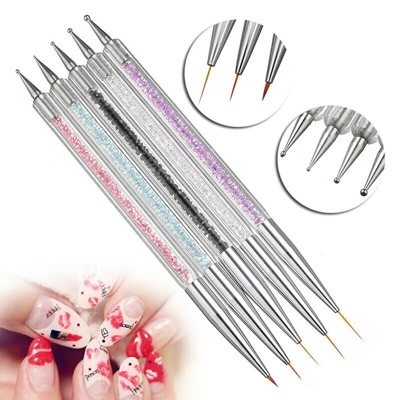 5pcs Nail Art Pen 2 Way Dotting Drawing Painting UV Gel Liner Polish Brush Set Nail Art Tools Set for Girl Women
5pcs Nail Art Pen 2 Way Dotting Drawing Painting UV Gel Liner Polish Brush Set Nail Art Tools Set for Girl Women