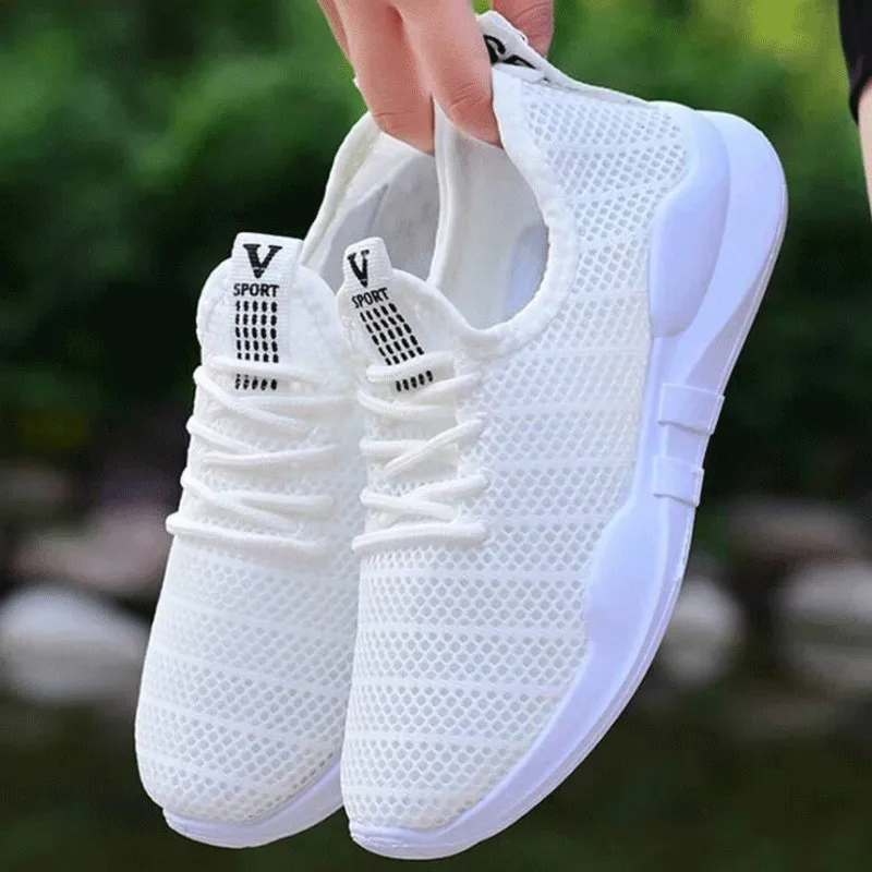 Hot new style women's outdoor sports shoes comfortable and breathable hollow casual shoes sports mesh ladies white shoes
Hot new style women's outdoor sports shoes comfortable and breathable hollow casual shoes sports mesh ladies white shoes