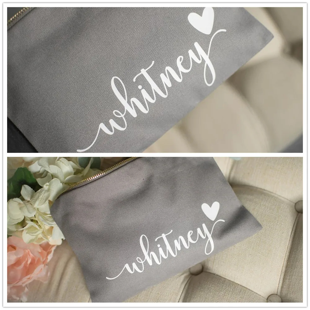 Makeup Bag Custom Name Canvas Small Makeup Bag Personalized Cosmetic Bag Bridal Shower Bachelorette Hen Party Bridesmaid Gifts
Makeup Bag Custom Name Canvas Small Makeup Bag Personalized Cosmetic Bag Bridal Shower Bachelorette Hen Party Bridesmaid Gifts