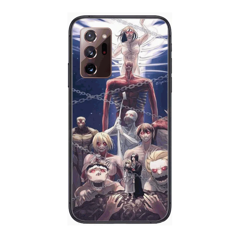 Attack On Titan Phone Case cover hull For SamSung note20 10 9 8 4 pro plus black prime soft bumper Transparent
Attack On Titan Phone Case cover hull For SamSung note20 10 9 8 4 pro plus black prime soft bumper Transparent