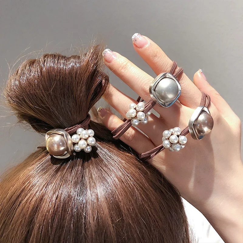 Korean Pearls Hair Ties Simple Elastic Hair Bands Ropes with Bows for Women Girls Ponytail Holder Hair Accessories and Bracelet
Korean Pearls Hair Ties Simple Elastic Hair Bands Ropes with Bows for Women Girls Ponytail Holder Hair Accessories and Bracelet