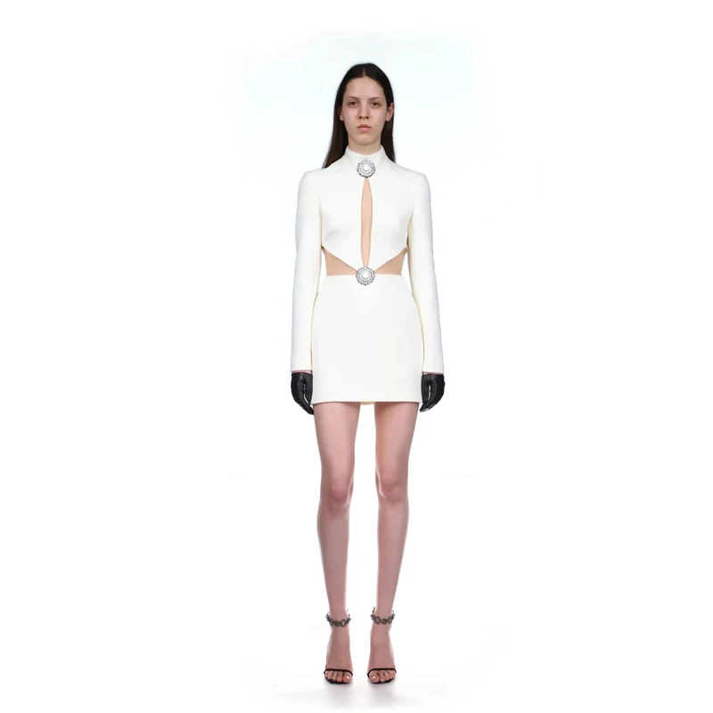 Wholesale Woman's White Net Yarn Elasticity Tight Sexy Evening Celebrity Cocktail Party Bandage Dress
Wholesale Woman's White Net Yarn Elasticity Tight Sexy Evening Celebrity Cocktail Party Bandage Dress